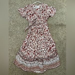 Women’s wrap floral dress